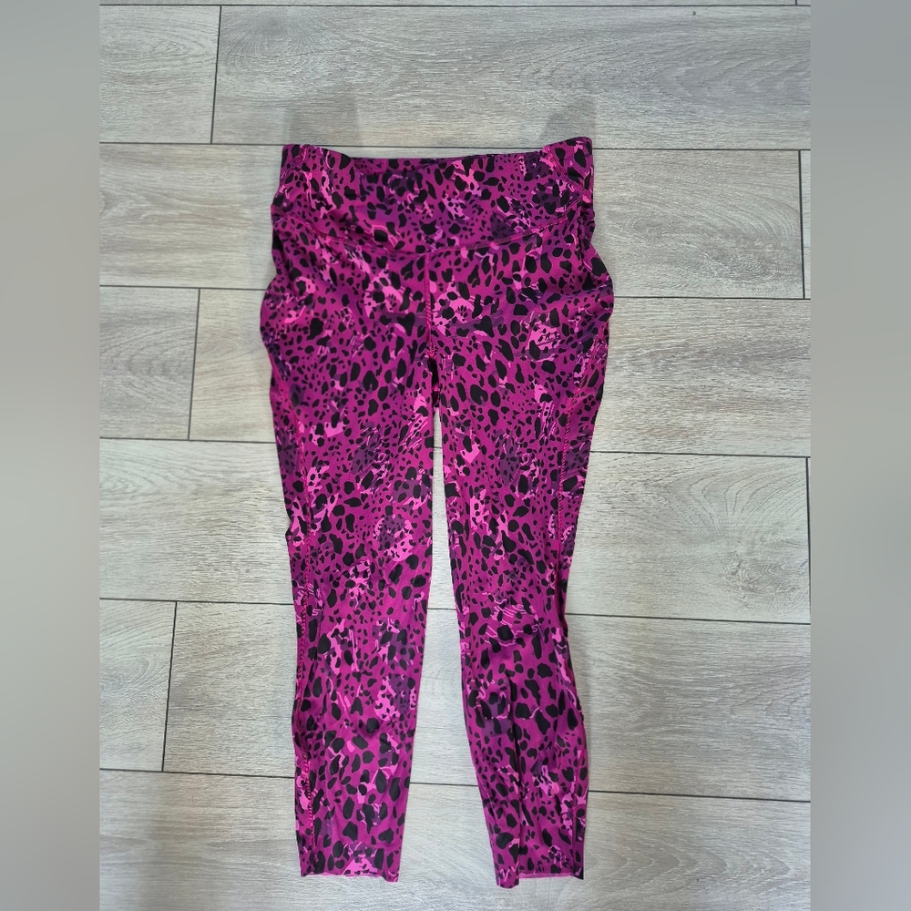 Pink Leopard Print Leggings
